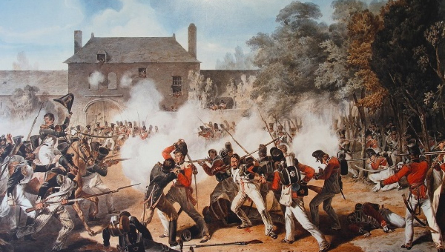 Veteranen graven bij Waterloo