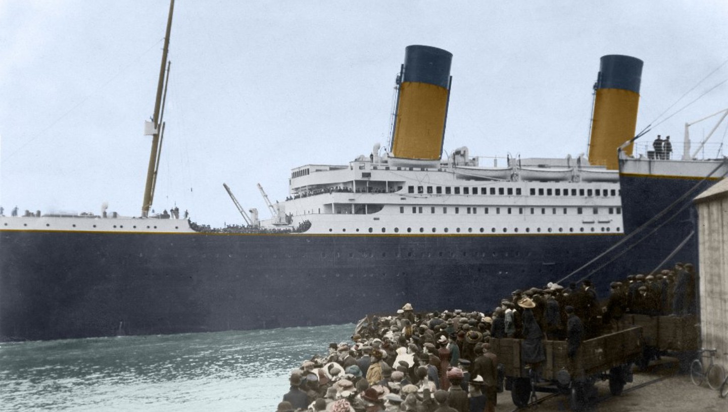 Titanic in kleur, voor én na de scheepsramp