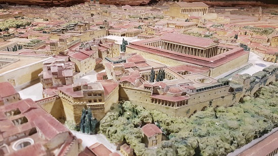 Maquette 4de-eeuws Rome gerestaureerd