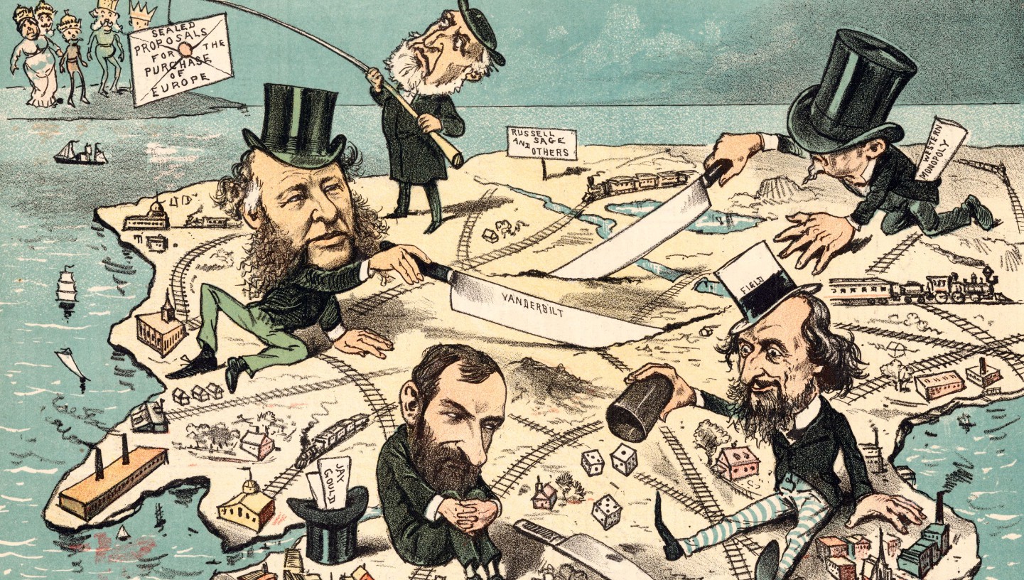 Het imperium van de Amerikaanse roofridders in de 19de eeuw