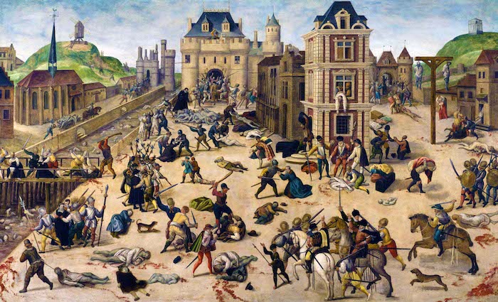 François Dubois, Le Massacre de la Saint-Barthélemy (ca. 1578). Bron: Wikimedia Commons (PD)