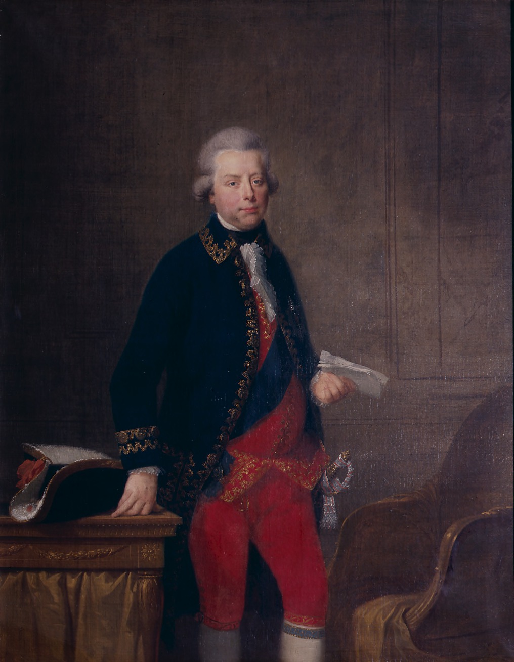 Johann Friedrich August Tischbein, Portret van stadhouder Willem V der Nederlanden (1789). Bron: Wikimedia Commons