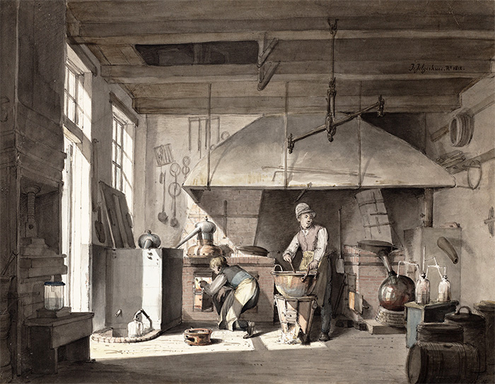 Johannes Jelgerhuis Rz., Schans bij de Zaagmolenpoort (1812). Bron: Stadsarchief Amsterdam (PD)