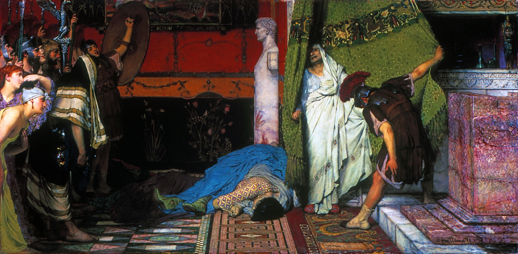 Lawrence Alma-Tadema, Een Romeinse keizer, 41 n.Chr. (1871). Bron: Wikimedia Commons
