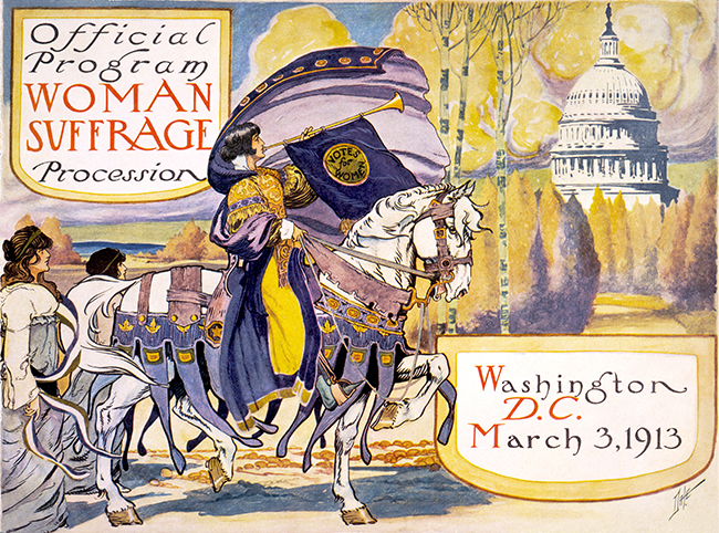 Benjamin Moran Dale, Program Woman Suffrage Procession Washington D.C. (1913). Bron: Library of Congress