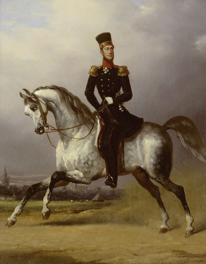 Willem II was graag buiten. Het liefst op zijn paard. Nicolaas Pieneman, Willem II, koning der Nederlanden (ca. 1840). Bron: Rijksmuseum Amsterdam (SK-A-4270)
