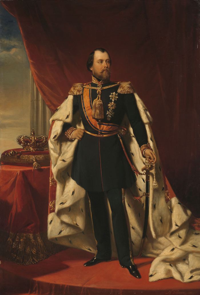 Koning Willem III (1817-1890). Nicolaas Pieneman, Willem III, koning der Nederlanden (1856). Bron: Rijksmuseum Amsterdam (SK-A-1701)