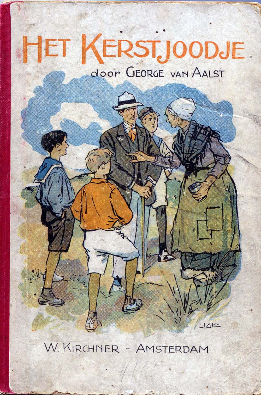 Omslag van het boek Het kerstjoodje uit 1924. 