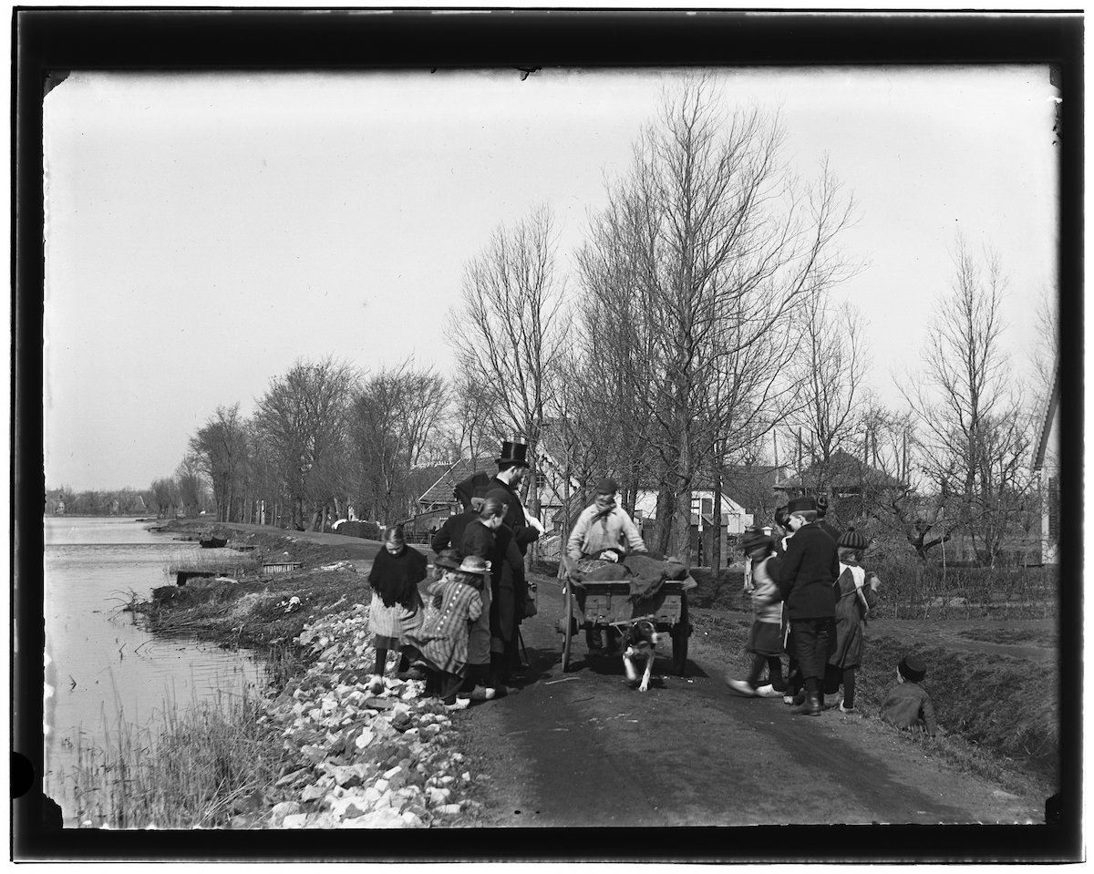 Jacob Olie, Ouderkerk aan de Amstel (maart 1894). Bron: Stadsarchief Amsterdam (PD, 40073930)