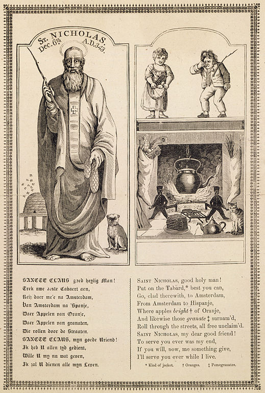 John Pintard, St. Nicholas Center print (1810). Bron: Wikimedia Commons (PD)